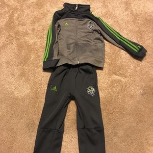Adidas 3T Seattle Sounders Soccer track suit